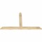 Ekena Millwork Portland Rough Sawn Timber Gable Bracket, Douglas Fir, 60"W x 35"H x 2"D x 4"F, 14/12 Pitch GBW060X35X0204POR00RDF - alternate 4
